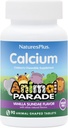 NaturesPlus Animal Parade Calcio para niños sin azúcar, Vanilla Sundae Flavor - 90 Chewable Animal Shaped Tablets - Magnesium for Bone Health - Gluten Free - 45 Servings