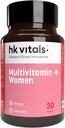 Heal;thKart HK Vitals Multivitamin Plus Women, Advanced Daily Multivitamin for Active Women  habit for Energy, Joints, Skin & Hair; with Iron, Vitamin C, Veg Collagen, Hyaluronic Acid " Biotin, 30 Tablets