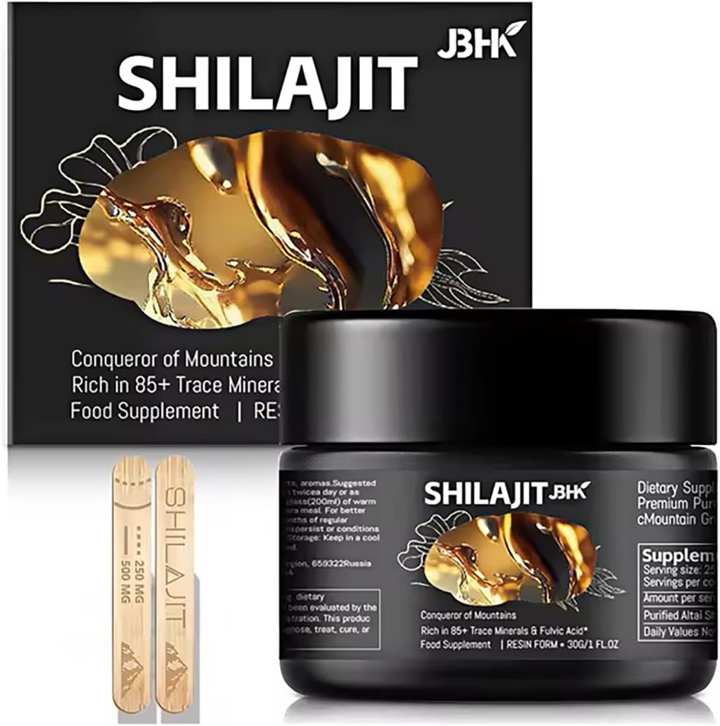 Premium puro Shilajit Resin Rich Trace Minerals for Immunity System, 50g Puro Himalayan Organic