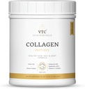 VTC VitaTradingCo. Grass-Fed Collagen Peptides Powder | Type I & III | Hyaluronic Acid & Vitamin C | Healthy Hair, Skin & Joints | Non-GMO, Paleo, Keto | 30 Servings (Unflavored)