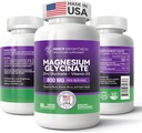 Glycinate de magnesio - Suplemento de magnesio con zinc &amp; vitamina D3 para el sueño, inmune, bonificación &amp; musculosa y salud cardíaca - No GMO, libre de gluten, musulmán en Stomach - 180 cápsulas vegetarianas