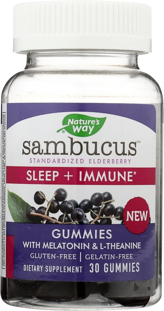 Camino de la Naturaleza Sambucus Elderberry Sleep + Immune Gummies, 30 Conde