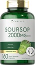 Carlyle Soursop Leaves ← 2000mg Silencio 160 Capsules ← Herb tradicional Silencio No GMO, Gluten Suplemento gratuito