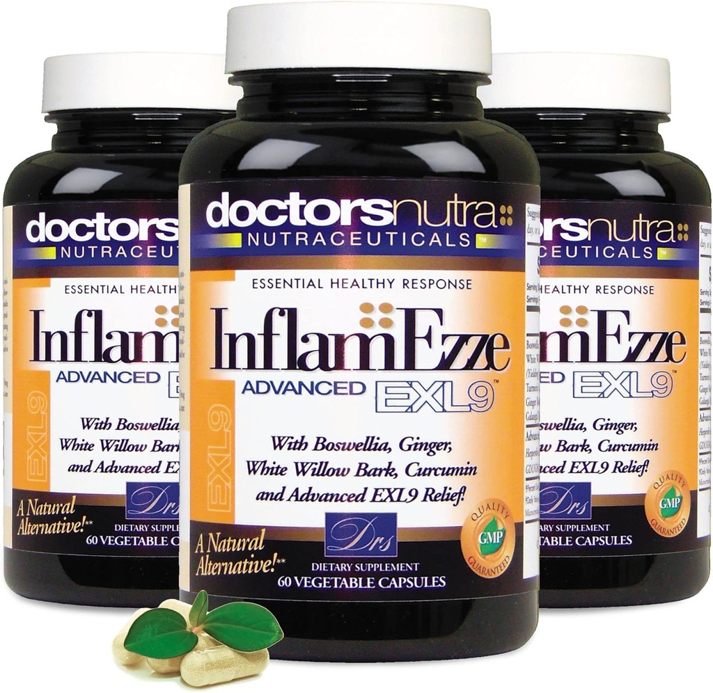 (Pack of 3 InflamEzze - Total 180 Conde Capsules