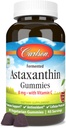Carlson - Astaxanthin Gummies, con vitamina C, Immune Support, Antioxidante, Heart Health, Non-GMO, Cherry Flavor, 90 Gummies Vegetarianas