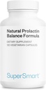 Supersmart - Natural Prolactin Balance Fórmula - con p5p Vitamina B6, Maca Root, Ashwagandha ← Gluten Gratis - 120 cápsulas vegetarianas