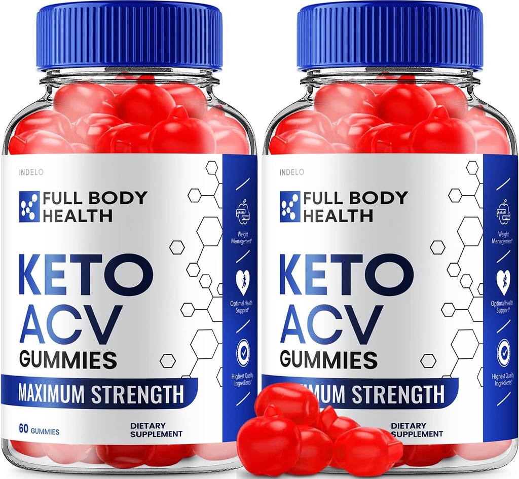 (2 Pack) Salud corporal completa Keto ACV Gummies Advanced, Full Body Health Keto + ACV Gummies Peso Apple Pérdida completa Manejo de la salud corporal Mangas de peso corporal Análisis completo de la salud corporal Vitamina B12 (120 Gummies)