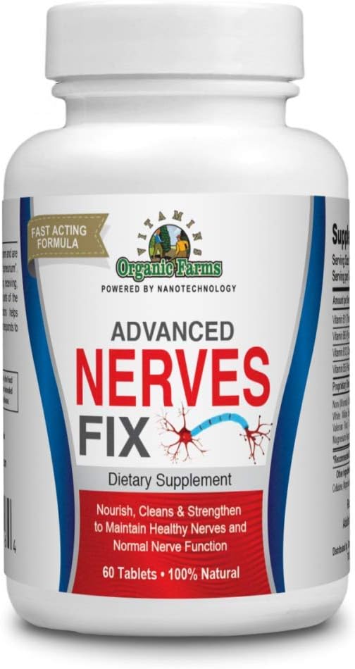 Agriculturas ecológicas Vitaminas Nerves Fix - 60 Tabletas - Sistema nervioso - Suplemento dietético 100% natural