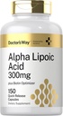 Camino del Doctor Alfa Ácido Lipoico 300mg Silencio 150 Capsules  durable with Biotin Optimizer Silencioso ALA Suplemento No-GMO, Gluten Free