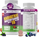 ProCare Health Bariatric Chewable Multivitamin with Iron 18mg (90 Tablets) - Fruit Punch Flavor - for Gastric Bypass &amp; Sleeve Gastrectomy Pacientes* (3 Month Supply)