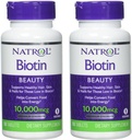 Natrol Biotin Tablet 10000 mcg, 100 Cuenta (Pack of 2)
