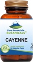 Pure Mountain Botanicals Cayenne Pepper Capsules - 90 Kosher Vegan Caps con 500mg Organic Cayenne Pepper con Capsaicin