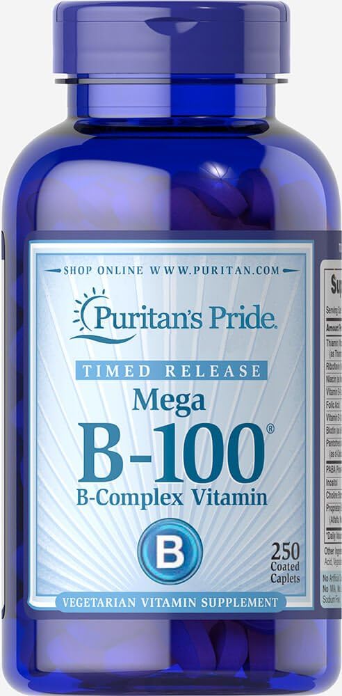 Pride de Puritan Vitamina B-100 Complejos de liberación de tiempo, 250 Conde