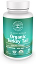 Organic Turkey Tail Mushroom Capsules – Immune Support Supplement, Antioxidant Rich, Natural Digestive Health Aid, Vegan " Non-GMO Mushroom Capsules for Wellness " Vitality - 60 Capsules (30 Servimientos)
