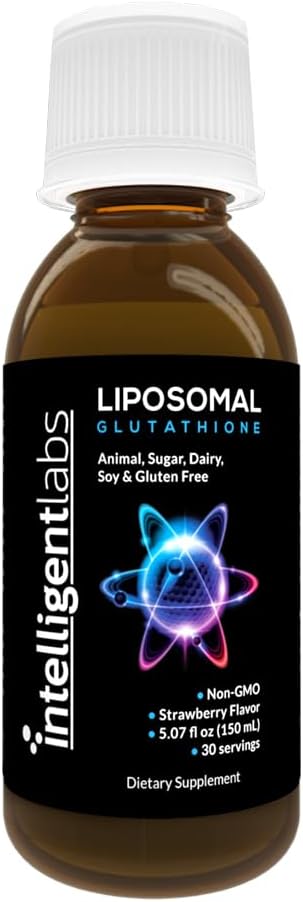 Laboratorios Inteligentes Liposomal Glutathione - Antioxidante altamente avanzado, Setria reducida, 500MG por Suplemento líquido de servicio Orgánico, 30 Servimientos