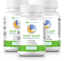 Ben's Natural Health Deep Sleep Support Supplement, Melatonin, Valerian, Chamomile and Lavender, 30 Capsules, 3 Pack