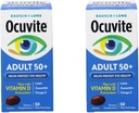 Bausch &amp; Lomb Ocuvite Eye Vitamina &amp; Suplemento Mineral para Adultos 50+, 50-Count Soft Gels (Pack of 2)