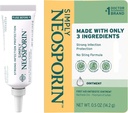 Neosporin Simplemente Fórmula 3-Ingrediente Primer Tratamiento de ungüento antibiótico y cuidado de heridas con Bacitracin Zinc y Polymyxin B Sulfato, Preservante-, Paraben- y Neomycin-Free, 0,5 oz