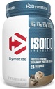 Dymatize ISO100 Hidrolyzed Protein Powder, 100% Whey Isolate Protein, 25g de Proteína, 5.5g BCAAs, Gluten Free, Fast Absorbing, Easy Digesting, Cookies y Crema, 1.6 libras