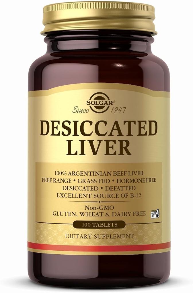 Solgar Desiccated Liver Tablets, 100 Conde
