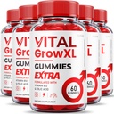 (5 Pack) Vital Grow XL Gummies - Maximum Strength Fórmula - Vial Grow XL Extreme Strength Fórmula, Vital Grow XL Reseñas, Global Daily Health Support 1000mg Maximum Wellness Suplemento (300 Gummies)