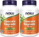AHORA Suplementos, Cascara Sagrada (Rhamnus purshiana)450 mg, 250 capsules Veg (Pack of 2)