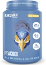 BIRDMAN Peacock Vegan Protein Powder ← Reemplazo de Meal en Planta Completa con Magnesio, Vitamina D, MCT Oil ← Todo en Un Suplemento para Hombres y Mujeres