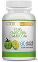 Máximo Slim 100% Puro Garcinia Cambogia Suplemento - HCA Extract - Soporte de pesas Fórmula para Mujeres - No GMO, Gluten Gratis - 60 cápsulas