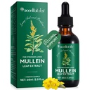 Mullein Leaf Extract Drops-Organic Liquid Mullein Extract Supplement for Lungs Health - Vegan, No AdditivesBronchial Cleanse for Health Support