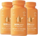 SKINtamin Vegetarian Collagen Pills ← Mejores suplementos de colagen para las mujeres para apoyar la firmeza de la piel y las arrugas ← Skin Suplemento Formulado para ayudar a reducir los bilis (30 Cuenta (Pack of 3))