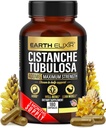 Tierra Elixir Cistanche Tubulosa 400 mg (180 cápsulas) 3 meses de suministro – Hecho en EE.UU. - 3er partido probado - Suplemento Cistanche - Zero Fillers - Max Purity - Nootropics - 100% puro Cistanche Herb