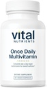 Nutrientes vitales Una vez Multivitamínico diario ← Vegan Multi for Women &amp; Hombres ← Libre de alérgenos 19 Vitaminas esenciales + Antioxidantes para el ojo y la salud del corazón TEN Gluten, Dairy &amp; Soy-Free TEN 60 cápsulas