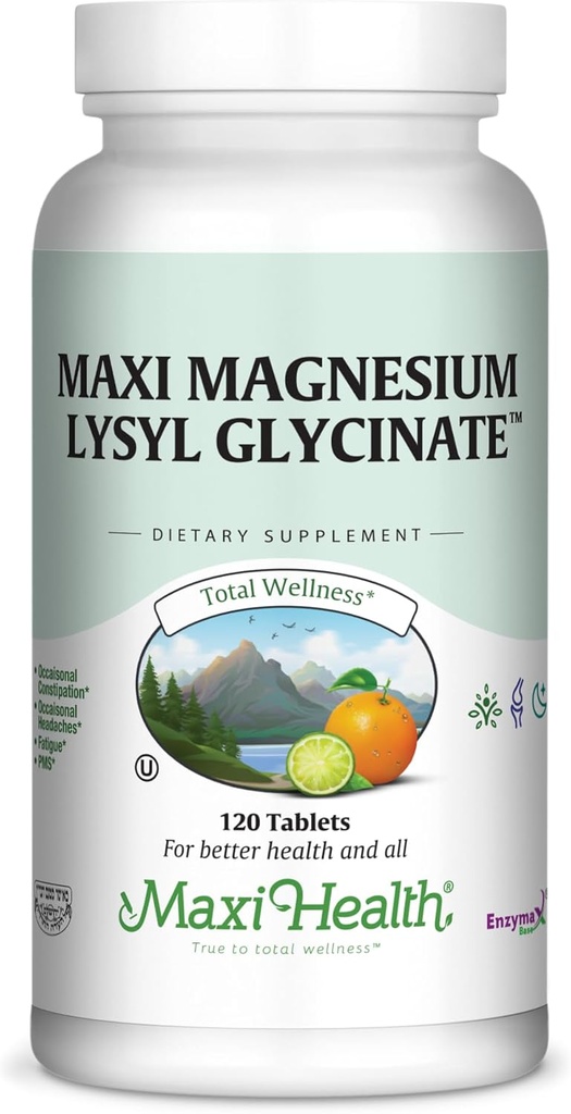 Maxi Magnesium Lysyl Glycinate Capsule - Mejor absorción- 120 Capsules-Kosher