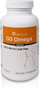 VetOne O3 Omega Soft Gel para perros grandes - Asistencia de ácido graso esencial - Esquí &amp; Coat Suplemento - 250 cápsulas