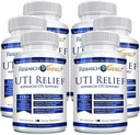 Research Verified UTI Relief - Urinary Tract Support Supplement - 100% Natural, Vegan with Lingonberry, Cranberry & D-Mannose - 6 Bottle (6 Month Supply)