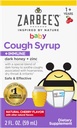 Zarbee's Baby Honey Cough Syrup + Immune for Babies 12-24 Months, Safe & Effective Cough Syrup with Soothing Dark Honey & Zinc for Immune Support*, Drug &amp; Alcohol-Free, Cherry, 2 fl. oz
