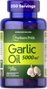 Pride de Puritan Premium Ajo Fresco 5000mg, Suplemento dietético tradicional para la salud del corazón y la circulación Apoyo con propiedades antioxidantes, 250 Rapid Release Softgels
