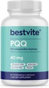 BESTVITE PQQ 40mg (Pyrroloquinoline Quinone) (60 cápsulas vegetarianas) - No Stearates - Vegan - No GMO - Gluten Free