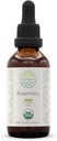 HerbEra Rosemary B60 USDA Organic Tincture | Alcohol-Free Extract, High-Potency Herbal Drops | Certified Organic Rosemary (Rosmarinus Officinalis) Dried Leaf (2 oz)