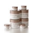 InfinitoAloe Cuidado completo de la piel, Aloe Vera Powered Face and Body Cream for Dry Skin Relief, Fragrance Free - 4 Grande Jar 8 oz & 4 Travel Jar 0.5 oz