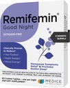 Remifemin Good Night - Menopause Symptoms Relief & Restful Sleep Support - Clinically Proven Ingredients - Menopause Supplements - Black Cohosh - Estrogen-Free - Made in Germany - 60 Tablets