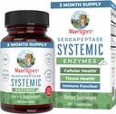 MaryRuth Organics Serrapeptase Enzymes Capsules TENIDO Hasta 2 Mes de Suministro Silencioso Suplemento para Alta Potencia Sinus Relief Pills Tortura Tissue Health and Cellular Health TEN Vegan ANTE Gluten Free TEN 60 Conde