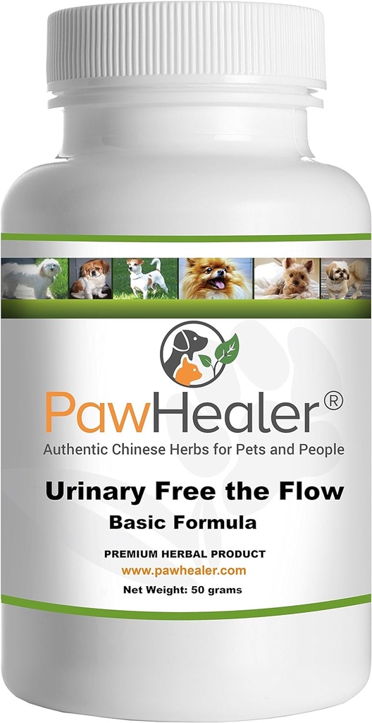Gratuito de orina Los perros Flow-Basic - Piedras de vejiga - Prevención de Piedras de Remedio Natural en Perros - 50 Grams-Herbal Polvo - Mezcla en Alimentos ...