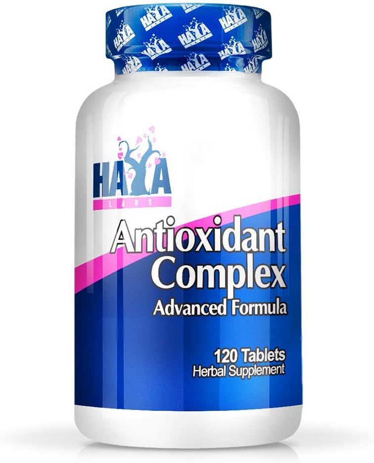 Haya Labs Antioxidant Complex 120 Tabs. Un Complejo Carotenoide fuerte y antioxidante con Lutein, Zeaxanthin, Beta Carotene &amp; Vitamina E