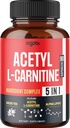 Acetyl L-Carnitine Suplemento - 2600mg 3 Meses - Blended with Alpha Lipoic Acid, Green Tea, Green Coffee Bean & Raspberry Ketones - Memory & Brain Health Support, Non-GMO - 90 Vegan Capsules