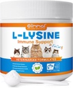 L-Lysine Powder for Cats, Lysine Supplement for Cats, Support Immune System, Respiratory Health &amp; Visual Function and Allergy Relief, Pets Health Supplies Multivitamins, Salmon Flavor - 4.23 oz / 120g