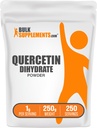 BulkSupplements.com Dihydrate de Quercetina Powder - Quercetina Suplementos, Antioxidantes Fuente - Vegan & Gluten Gratis, 1g por Serving, 250g (8.8 oz) (Pack of 1)