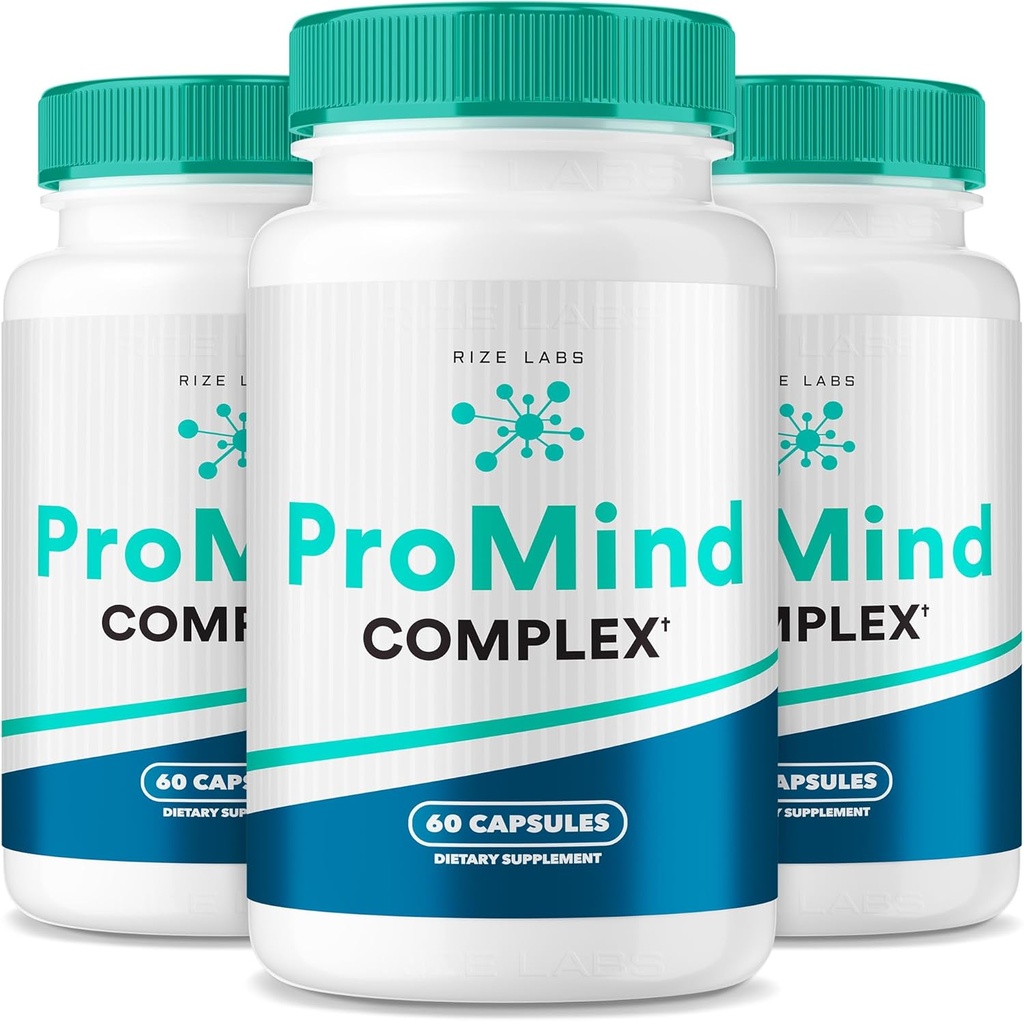 rize labs ProMind Complex Supplement, Organic Memory Supporting Formula to Strengthening The Brain used to Boost Memory - Pack of 3(180 Capsules)