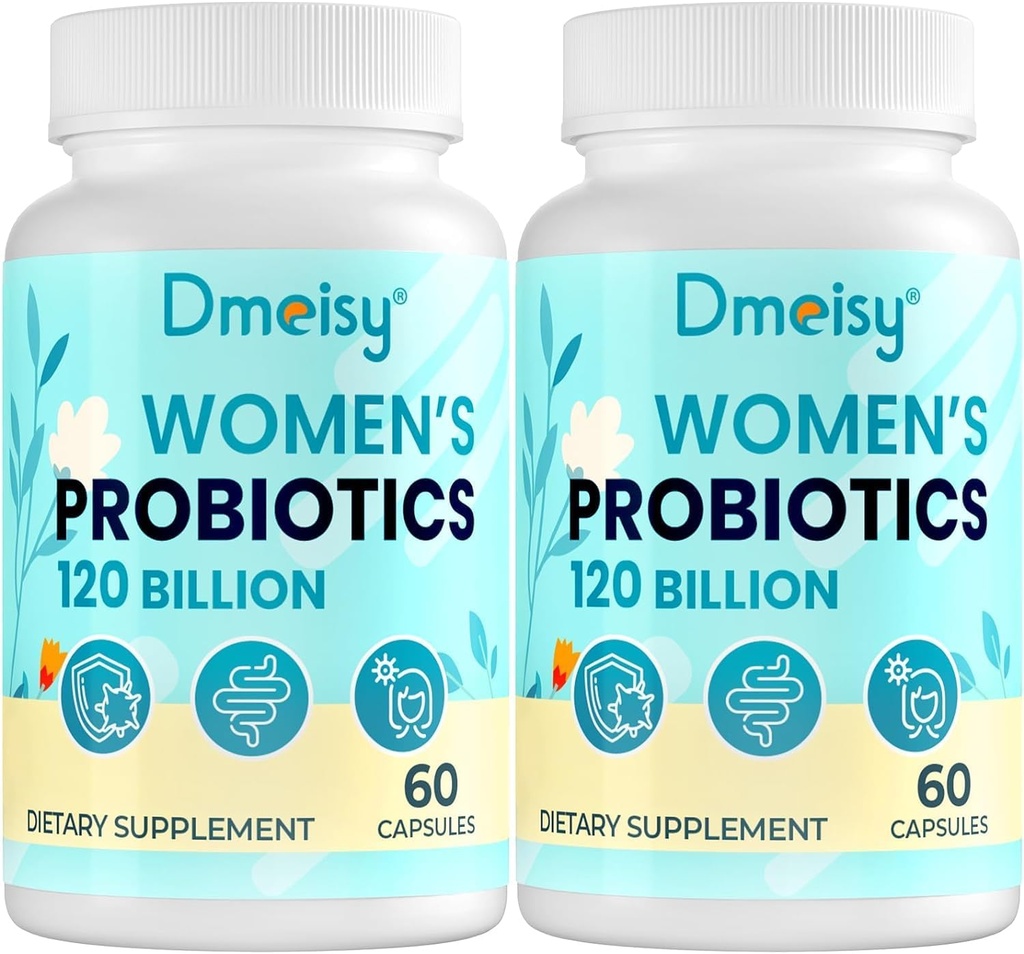 120 Billones CFU Probiótico - Apoyo a la menopausia Probióticos para Mujeres, Menopausa Natural Suplemento Probiótico para Calientes Mood Swings Saldo hormonal Gut & Immune Health- 120 Caps