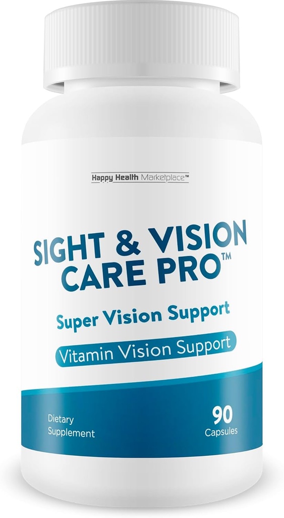 Atención de visión Pro - Super Vision Support - Vitamina &amp; Mineral Vision Supplement with Antioxidant Cell Support - Promote Visual Acuity and Reduced Eye Strain - Support Sight Care & Eye Health